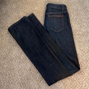 Joe’s dark jeans
